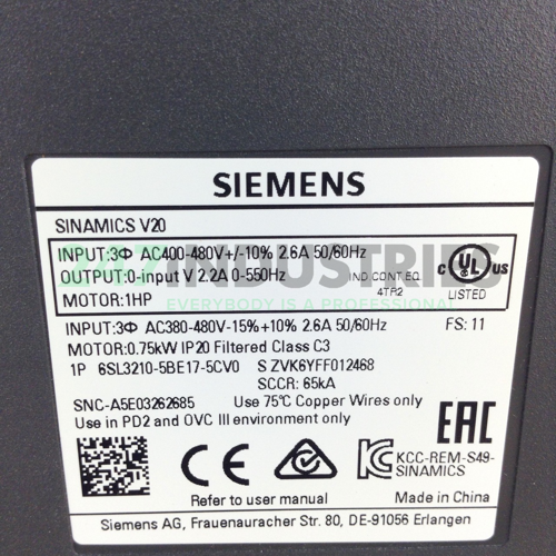 6SL3210-5BE17-5CV0 Siemens Image 2