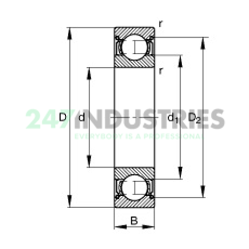 6008-2Z-C3 FAG Image 6