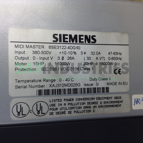 6SE3122-4DG40 Siemens Image 2