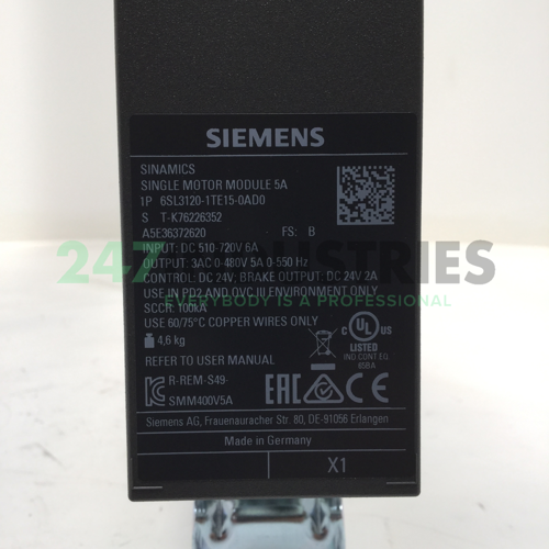 6SL3120-1TE15-0AD0 Siemens Image 4