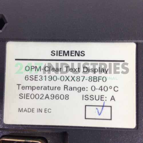 6SE3190-0XX87-8BF0 Siemens Image 2
