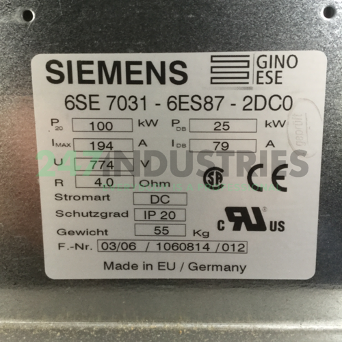 6SE7031-6ES87-2DC0 Siemens Image 4