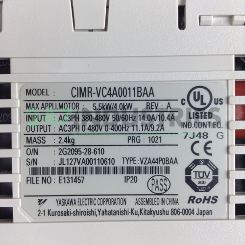 CIMR-VC4A0011BAA Yaskawa Image 2