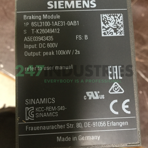 6SL3100-1AE31-0AB1 Siemens Image 4