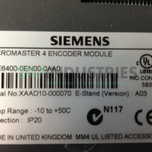 6SE6400-0EN00-0AA0 Siemens Image 3