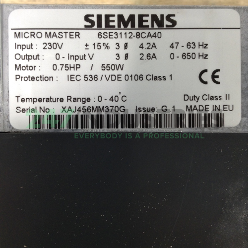 6SE3112-8CA40 Siemens Image 2