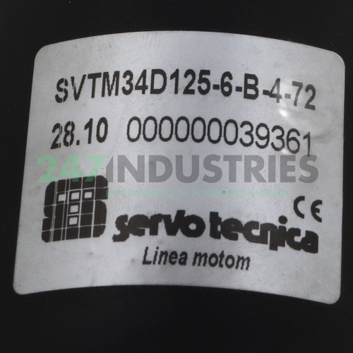 SVTM34D125-6-B-4-72 Servotecnica Image 2