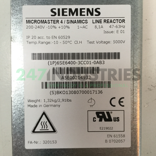 6SE6400-3CC01-0AB3 Siemens Image 3