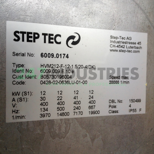 6009.009.E.10E Step Tec Spindles Image 2