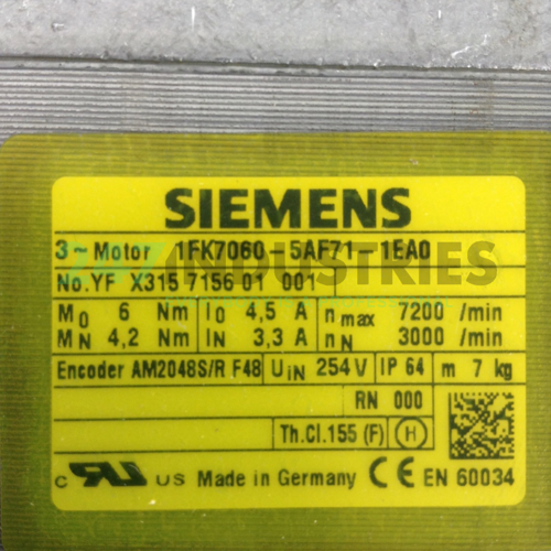 1FK7060-5AF71-1EA0 Siemens Image 2
