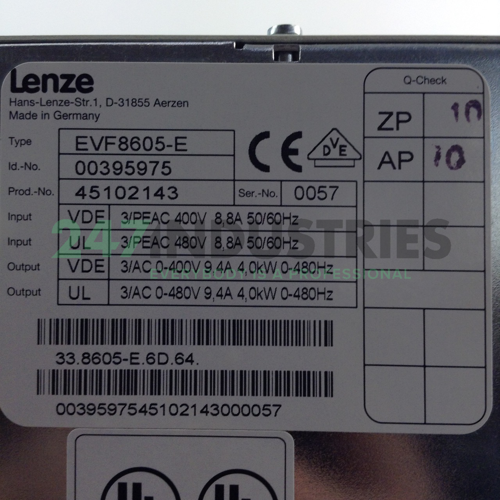 EVF8605-E Lenze Image 2