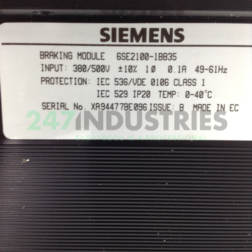 6SE2100-1BB35 Siemens Image 2