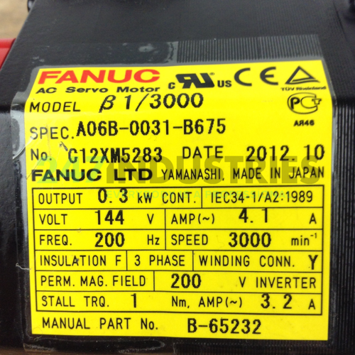 A06B-0031-B675 Fanuc Image 2