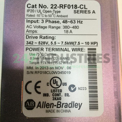 22-RF018-CL-A Allen Bradley Image 4