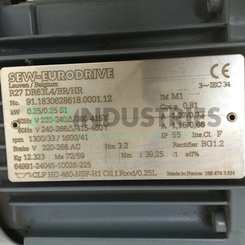 R27DR63L4/BR/HR SEW-EURODRIVE Image 4