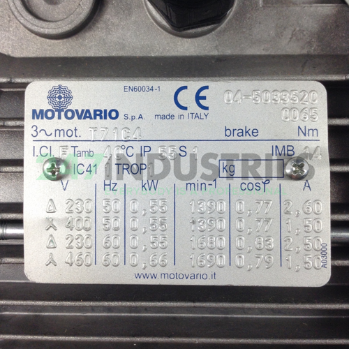 NMRV040I10-T71C4B14 Motovario Image 3