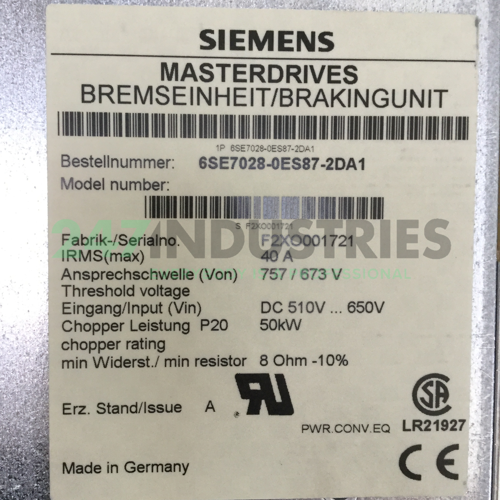 6SE7028-0ES87-2DA1 Siemens Image 4