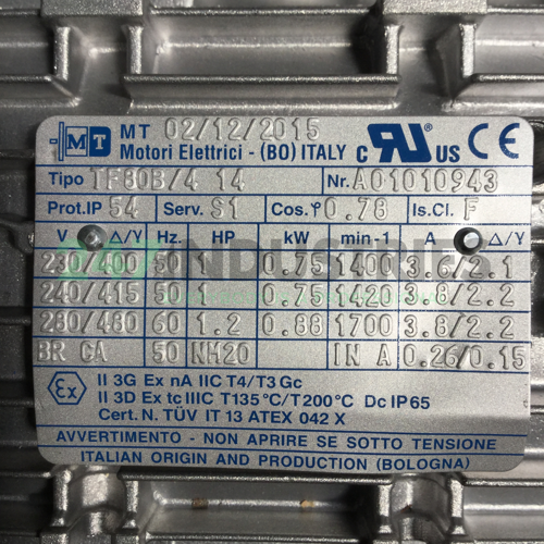 TF80B/414B14 MT Motori Elettrici Image 4