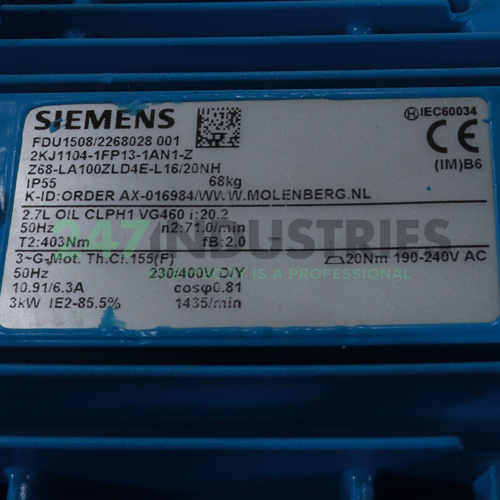2KJ1104-1FP13-1AN1-Z Siemens Image 2