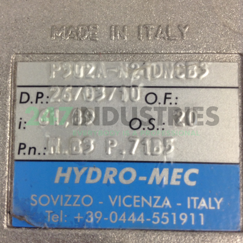 P302AN21DNCB3-B5I62 Hydro-Mec Image 2