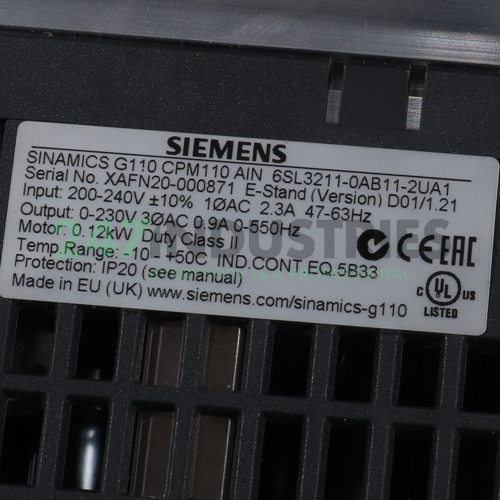 6SL3211-0AB11-2UA1 Siemens Image 2