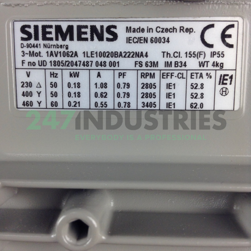 1LE1002-0BA22-2NA4 Siemens Image 2