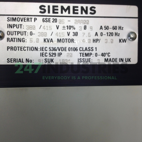 6SE2005-2AA00 Siemens Image 2
