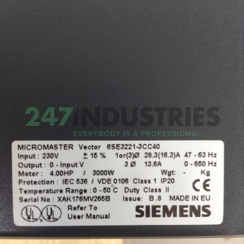 6SE3221-3CC40 Siemens Image 2