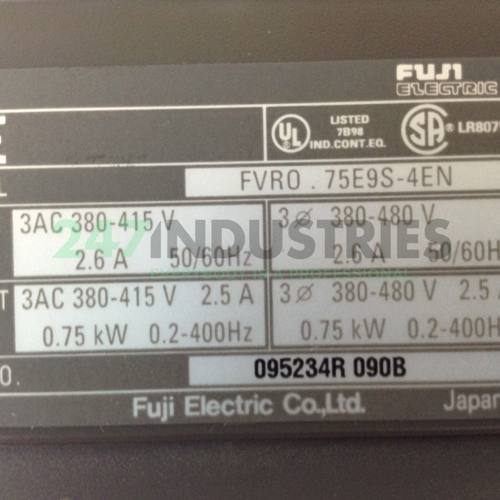 FVR0.75E9S-4EN Fuji Electric Image 2