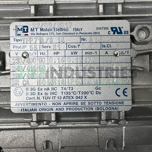 TFP71A/8-B14 MT Motori Elettrici Image 4