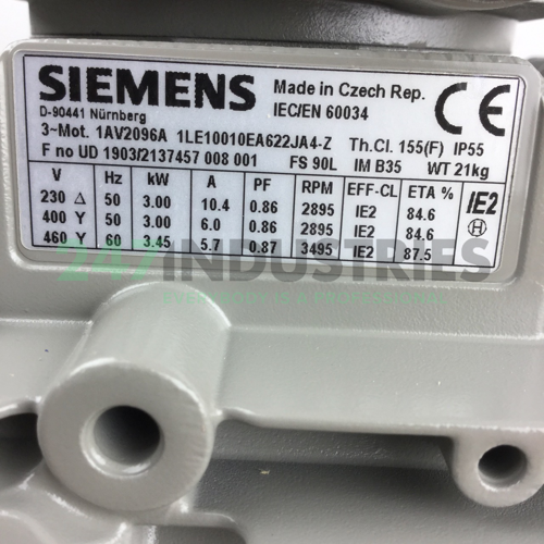 1LE1001-0EA62-2JA4-Z Siemens Image 2