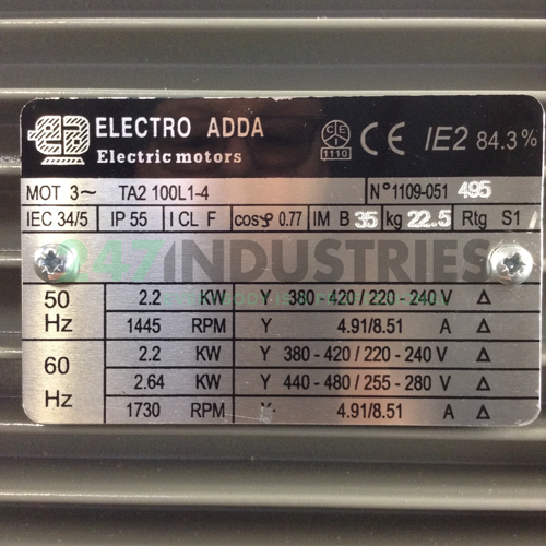 TA2100L1-4B35 Electro Adda Image 2