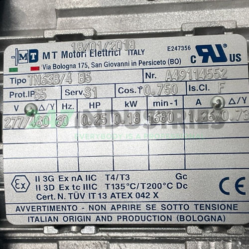 TN63B/4B5 MT Motori Elettrici Image 4