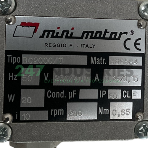 BC2000/U-I10 Mini Motor Image 4