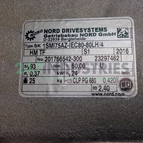 SK1SMI75AZD-80LH/4-60 Nord Drive Systems Image 2