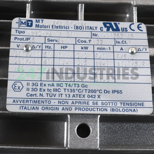 TN112A/6TRB3 MT Motori Elettrici Image 4