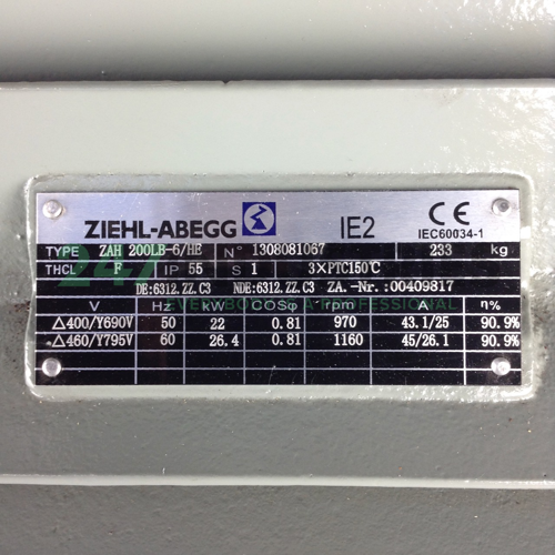 ZAH200LB-6/HE-B3 Ziehl-Abegg Image 2