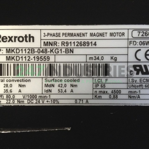MKD112B-048-KG1-B Bosch-Rexroth Image 2