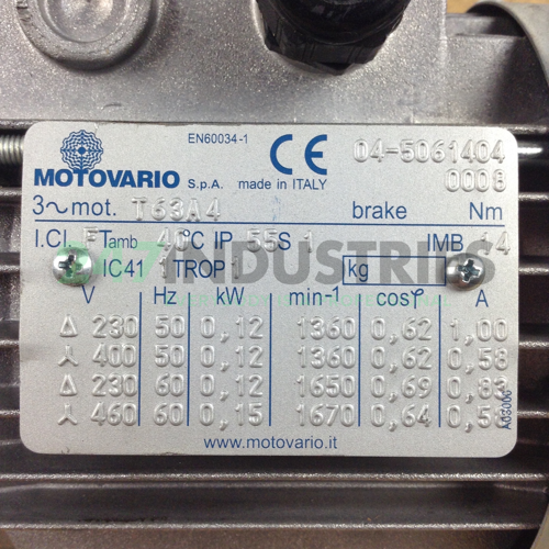 NMRV040I100-T63A4B14 Motovario Image 3