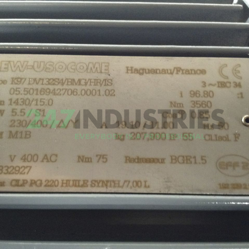 K97DV132S4/BMG/HR/IS SEW-EURODRIVE Image 2