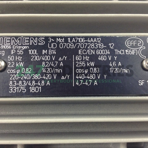 1LA7106-4AA12 Siemens Image 2