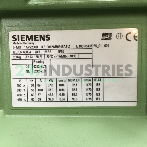 1LE1001-2AB63-4FA4-Z Siemens Image 4