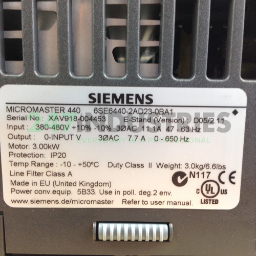 6SE6440-2AD23-0BA1 Siemens Image 2