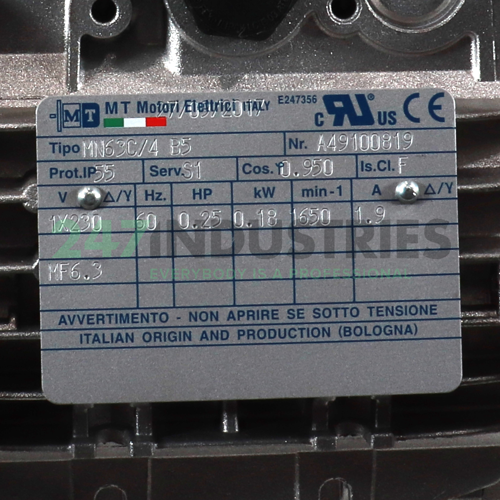MN63C/4B5 MT Motori Elettrici Image 4