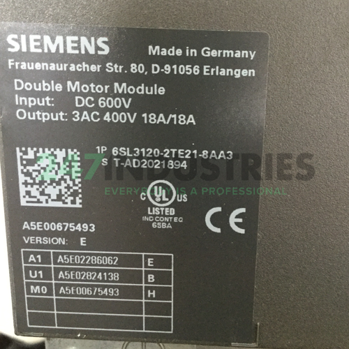 6SL3120-2TE21-8AA3 Siemens Image 5