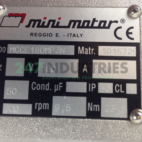 MCCE180MP3N Mini Motor Image 2