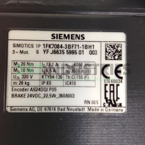 1FK7084-3BF71-1BH1 Siemens Image 2