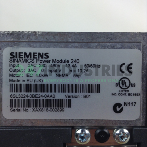 6SL3224-0BE24-0AA0 Siemens Image 3