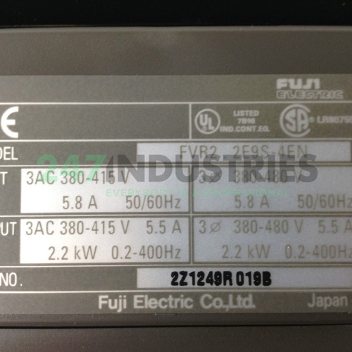 FVR2.2E9S-4EN Fuji Electric Image 2