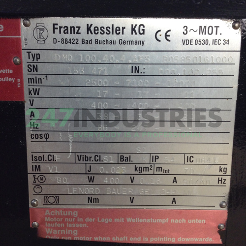 DMQ100.40.4.AFS Franz Kessler GmbH Image 2